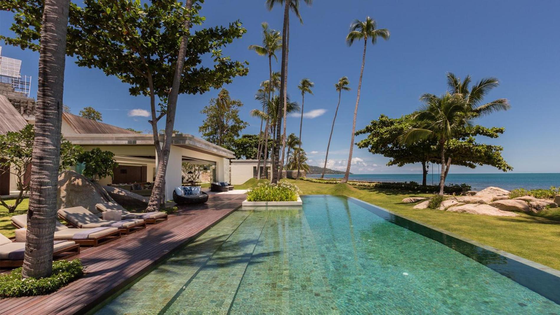 Fashionable Villa Malabar Beachfront 5 Bedrooms Plus 2 Kid'S Bedrooms Laem Sor Extérieur photo