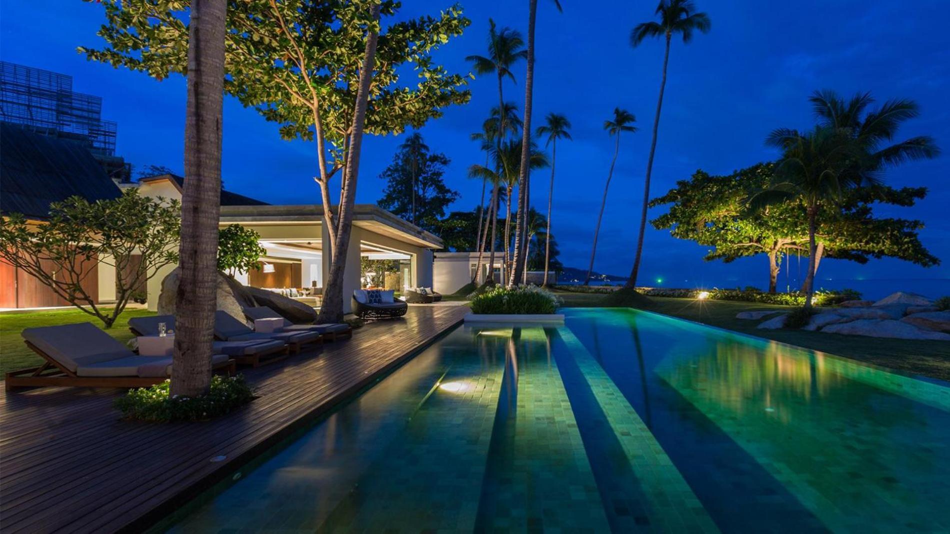 Fashionable Villa Malabar Beachfront 5 Bedrooms Plus 2 Kid'S Bedrooms Laem Sor Extérieur photo