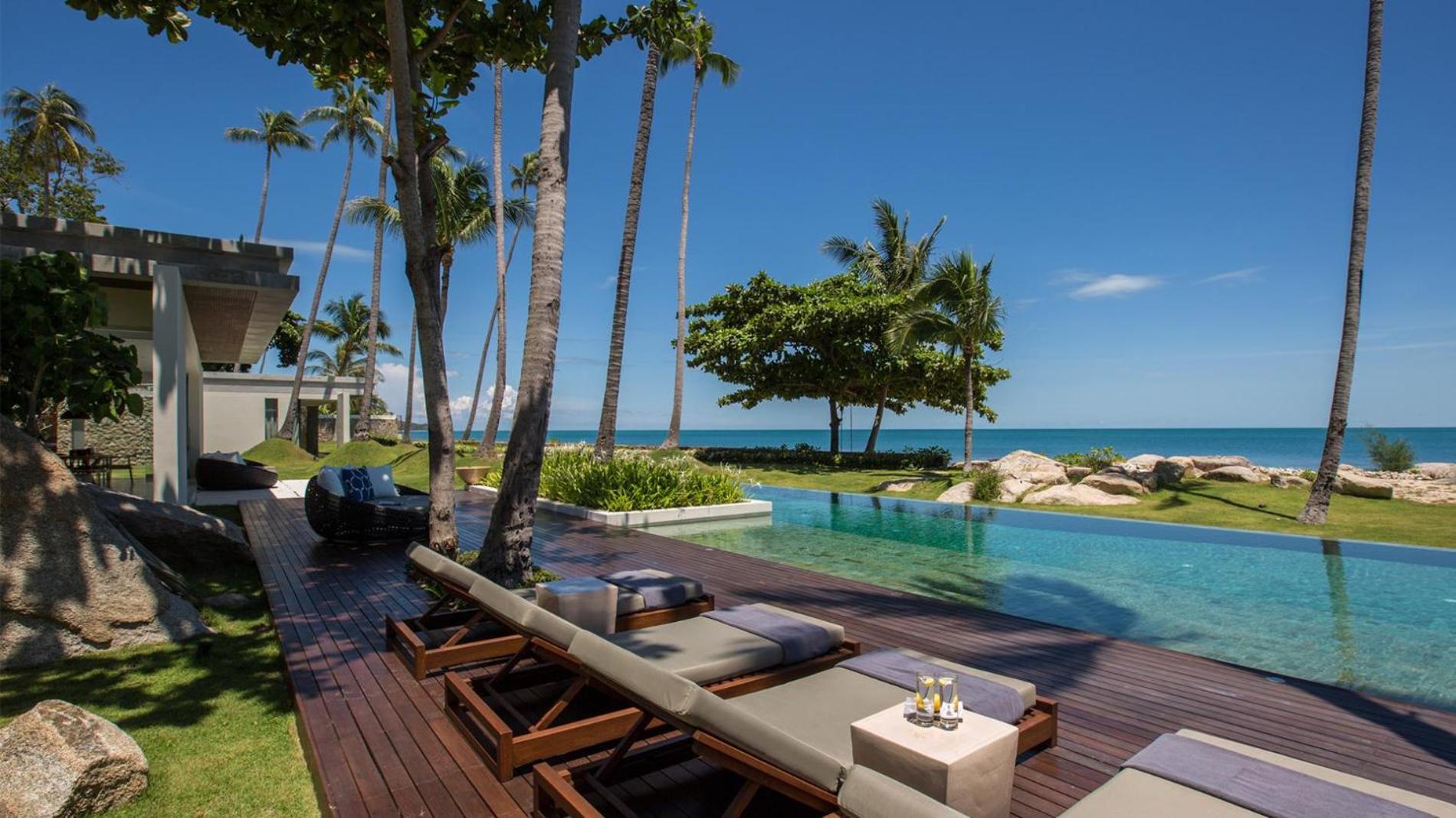 Fashionable Villa Malabar Beachfront 5 Bedrooms Plus 2 Kid'S Bedrooms Laem Sor Extérieur photo